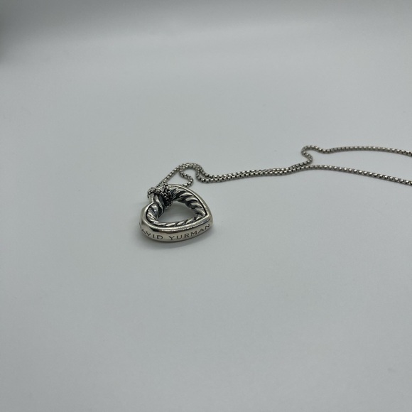 David Yurman Sterling Silver Heart Necklace - Picture 11 of 14